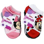 Wholesale - 5pk RAINBOW MINNIE MOUSE NS SOCKS SIZE 4-6 C/P 60